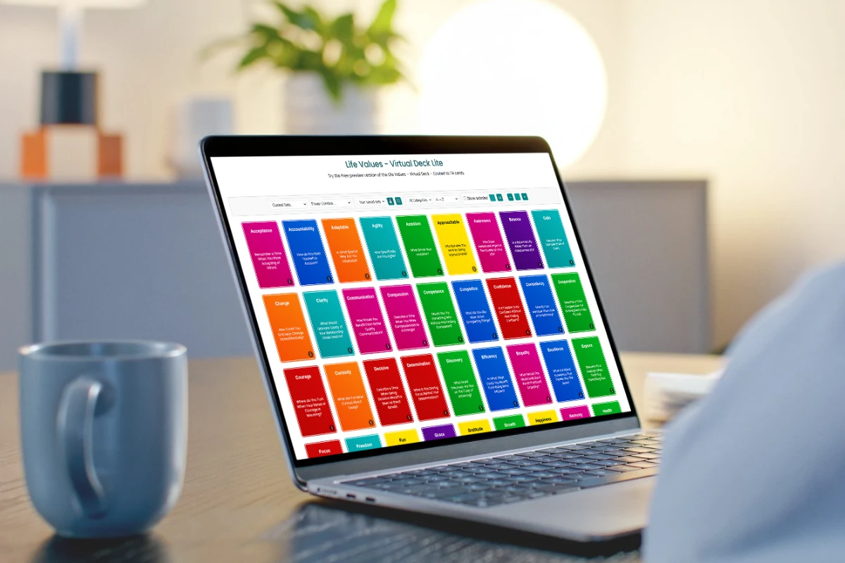 life values virtual deck laptop