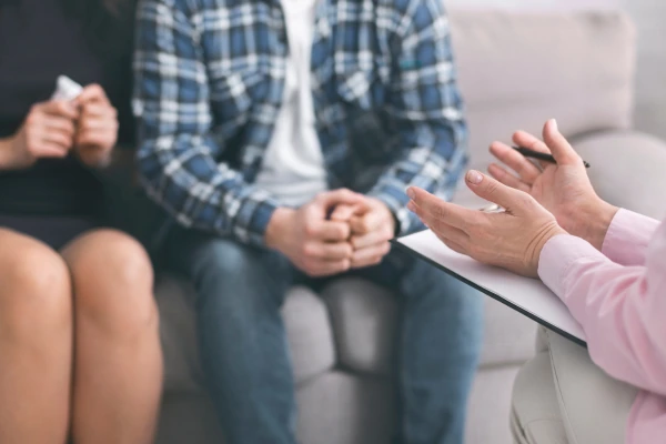 couples counsellor helping clients